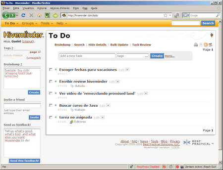 hiveminder hiveminder