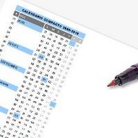 Calendario escolar compacto 2011-2012